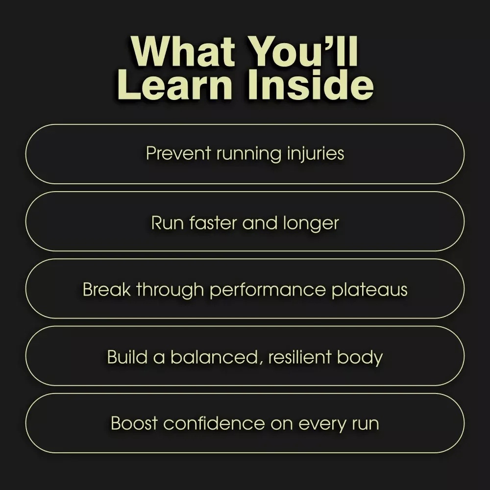 Strength Training for Runners Guide: Digital Download for Injury Prevention & Faster Race Times | Strength Training for Runners