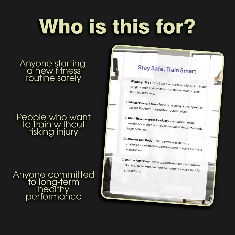 Stay Safe, Train Smart – Injury Prevention Checklist for Smarter, Safer Workouts | How to Prevent Injuries During Workouts