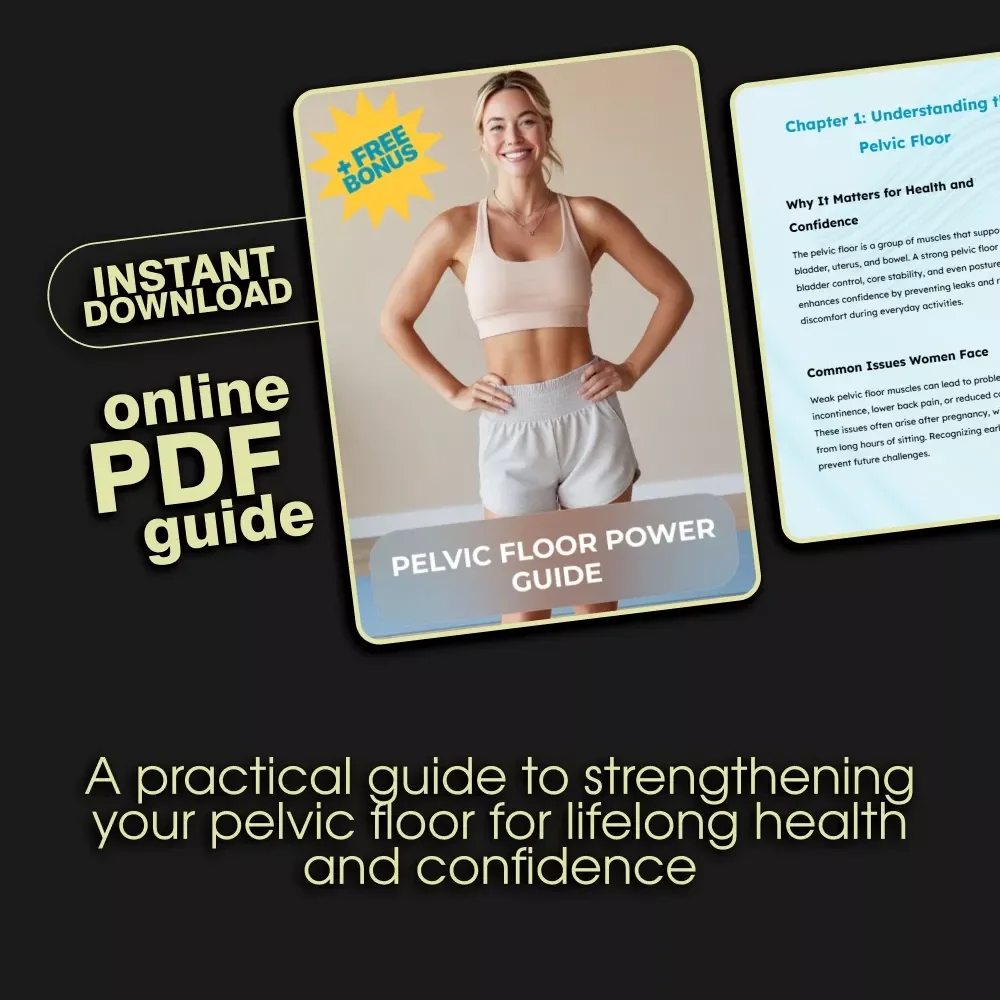 Pelvic Floor Power Guide | Digital Download | Pelvic Floor Workout Exercises for Women's Health & Core Strength