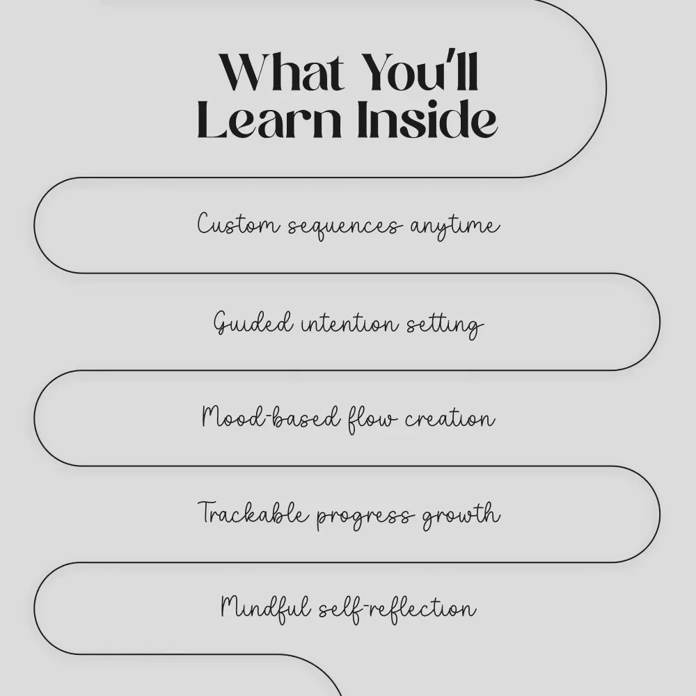 Flow Your Way: Personalized Yoga Sequence | AI Tools to Generate Personalized Yoga Sequences | Printable Checklist for Mindful Yoga Practice & Routine Building