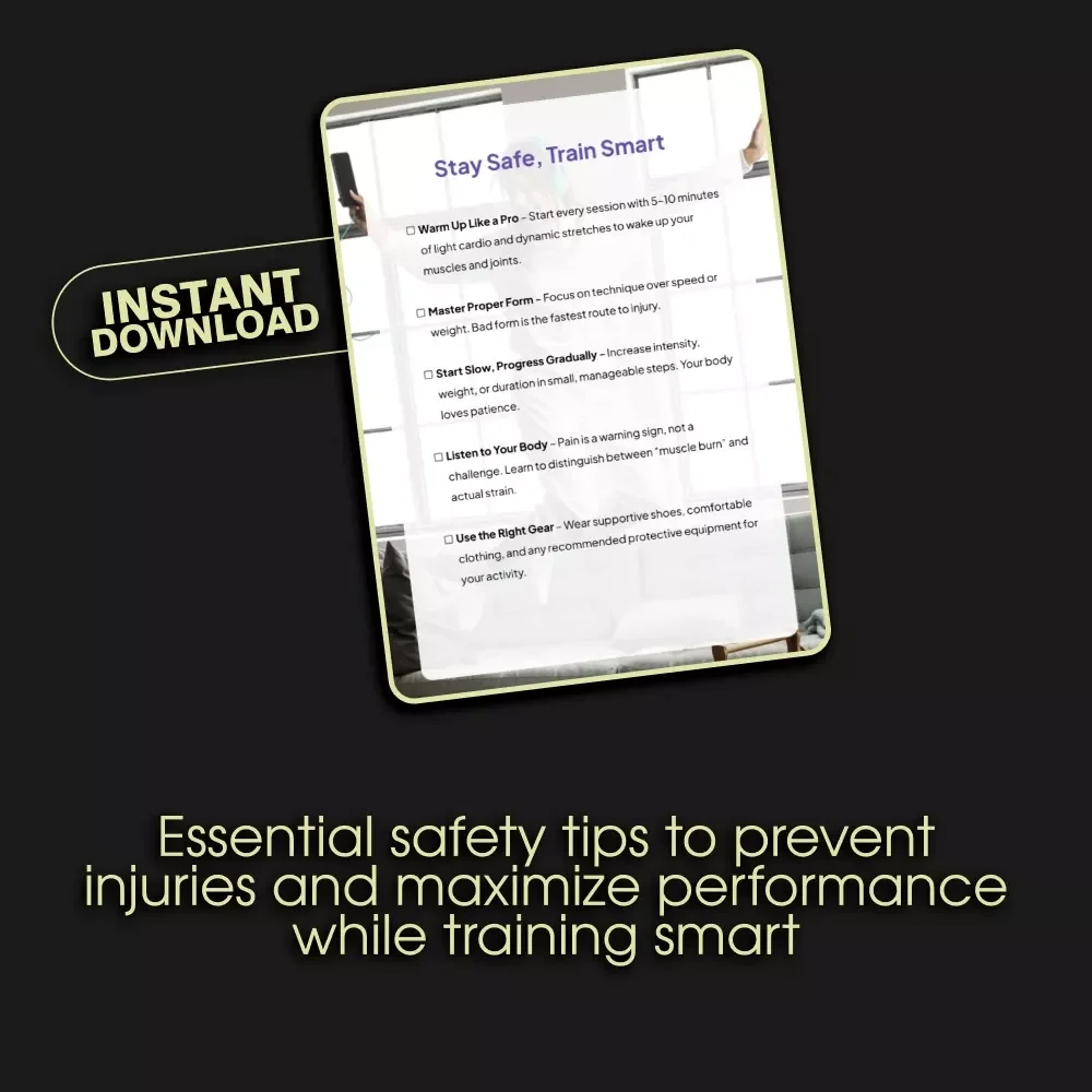 Stay Safe, Train Smart – Injury Prevention Checklist for Smarter, Safer Workouts | How to Prevent Injuries During Workouts