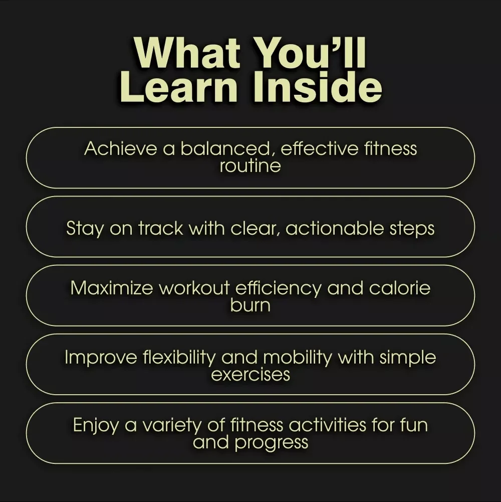All-in-One Workout Types Checklist – Comprehensive Fitness Routine Guide for Strength, Cardio, Flexibility, and More
