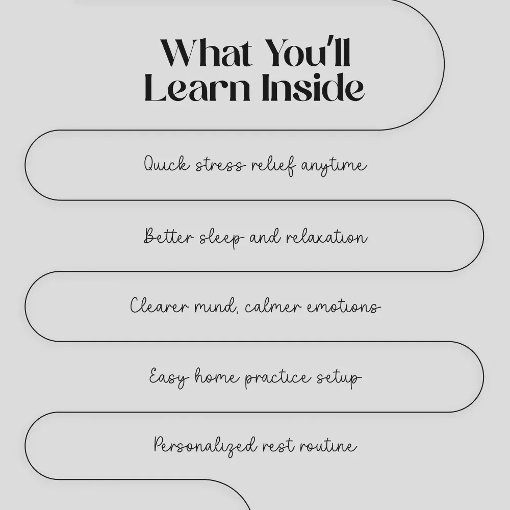 A Simple Path to Stress Relief Through Yoga Nidra | Instant Digital Download eBook for Beginners | Yoga Nidra for Stress Release Guide, Relaxation, and Deep Rest