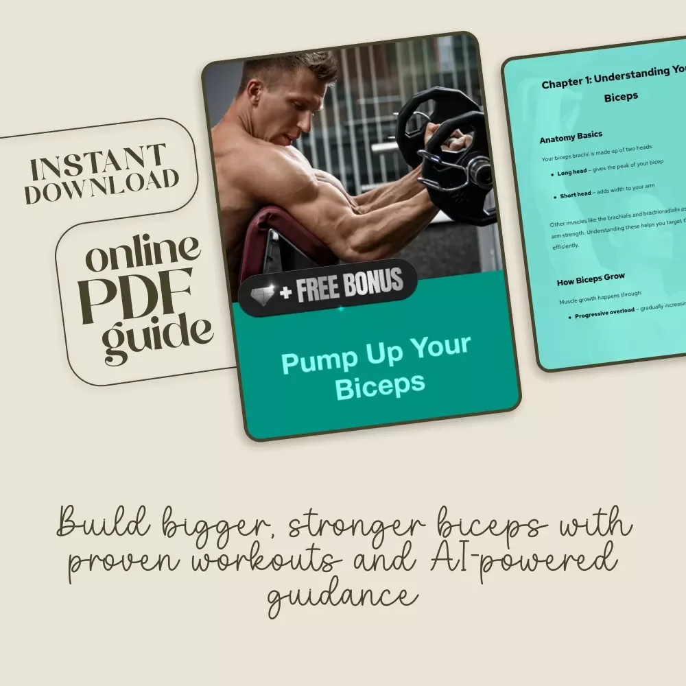 Pump Up Your Biceps: A Digital Guide to Bicep Workouts for Peak Arm Gains | Etsy Digital Download