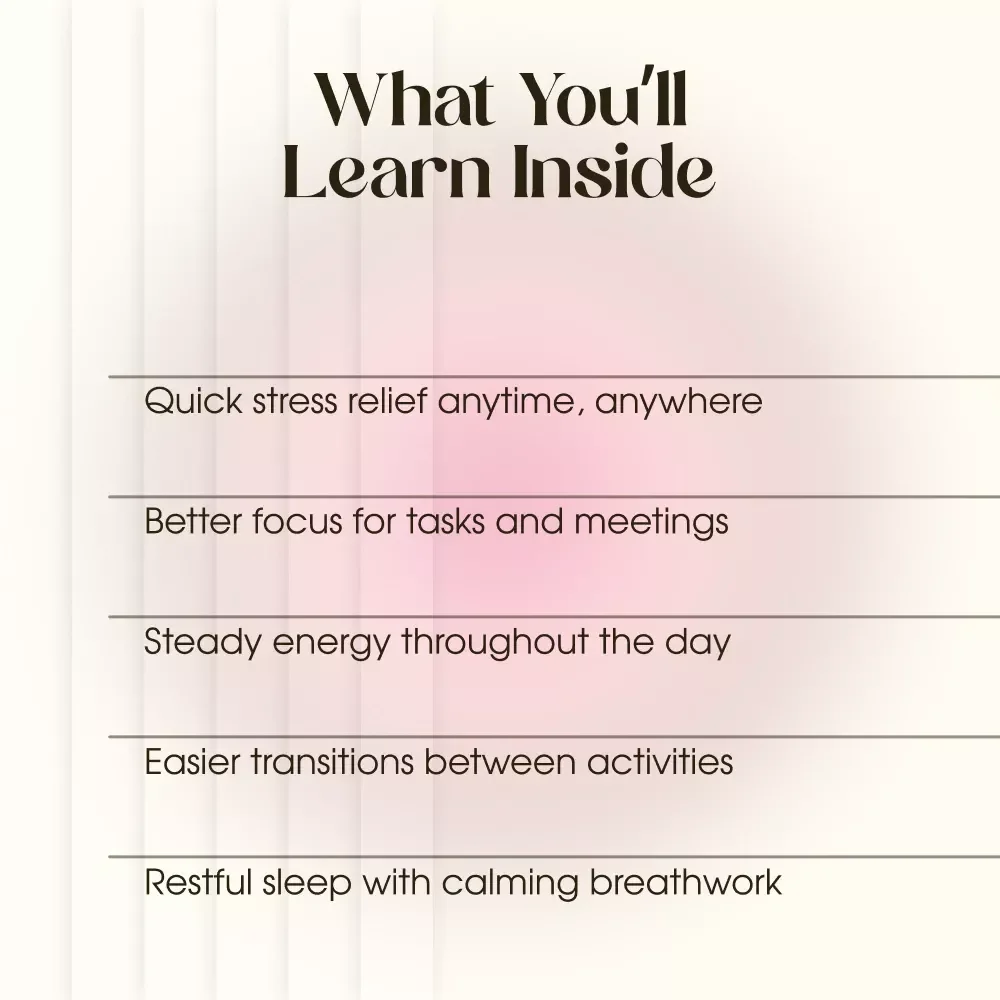 Daily Breathwork Integration Checklist | Printable Digital Download for Integrating Breathwork into Daily Routines