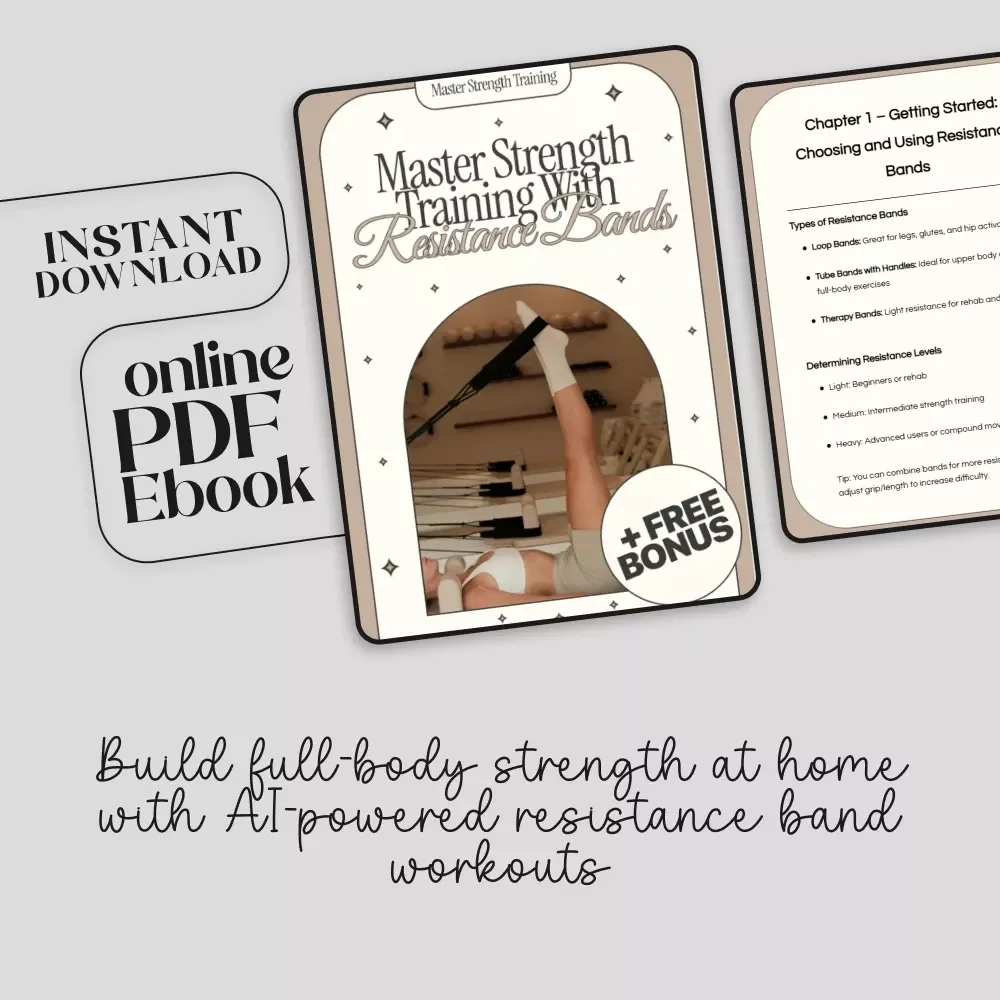 Master Strength Training with Resistance Bands | Digital Ebook Guide | Home Gym Workouts & AI Fitness Plans