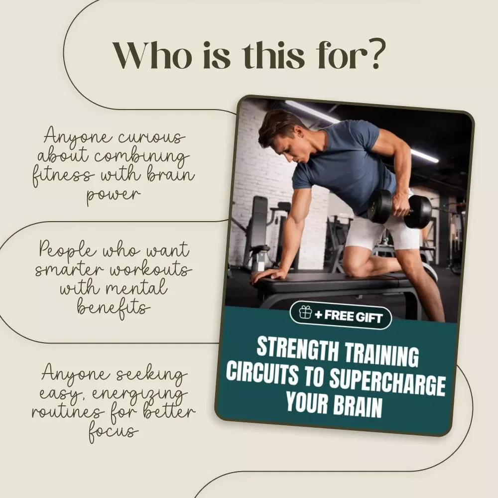 Strength Training Circuits to Supercharge Your Brain | Strength Training Circuits that Boost Brain Activity | Fitness eBook Digital Download