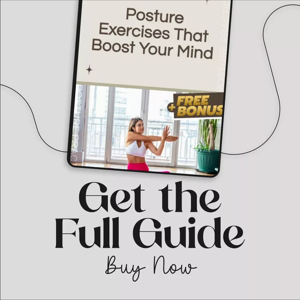Posture Exercises That Boost Your Mind | Digital Download Guide, eBook & Checklist for Focus, Productivity, Core Strength, Spine Alignment & Better Posture Habits