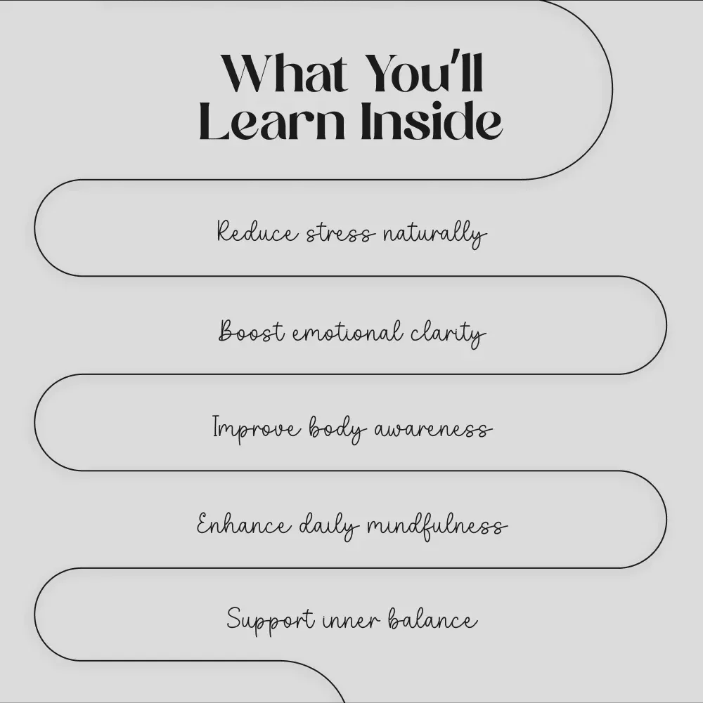 Mindful Movement Checklist for Emotional Well-Being | Digital Download Guide, eBook & Printable Self-Care Resource for Stress Relief, Meditation, Yoga, and Inner Peace
