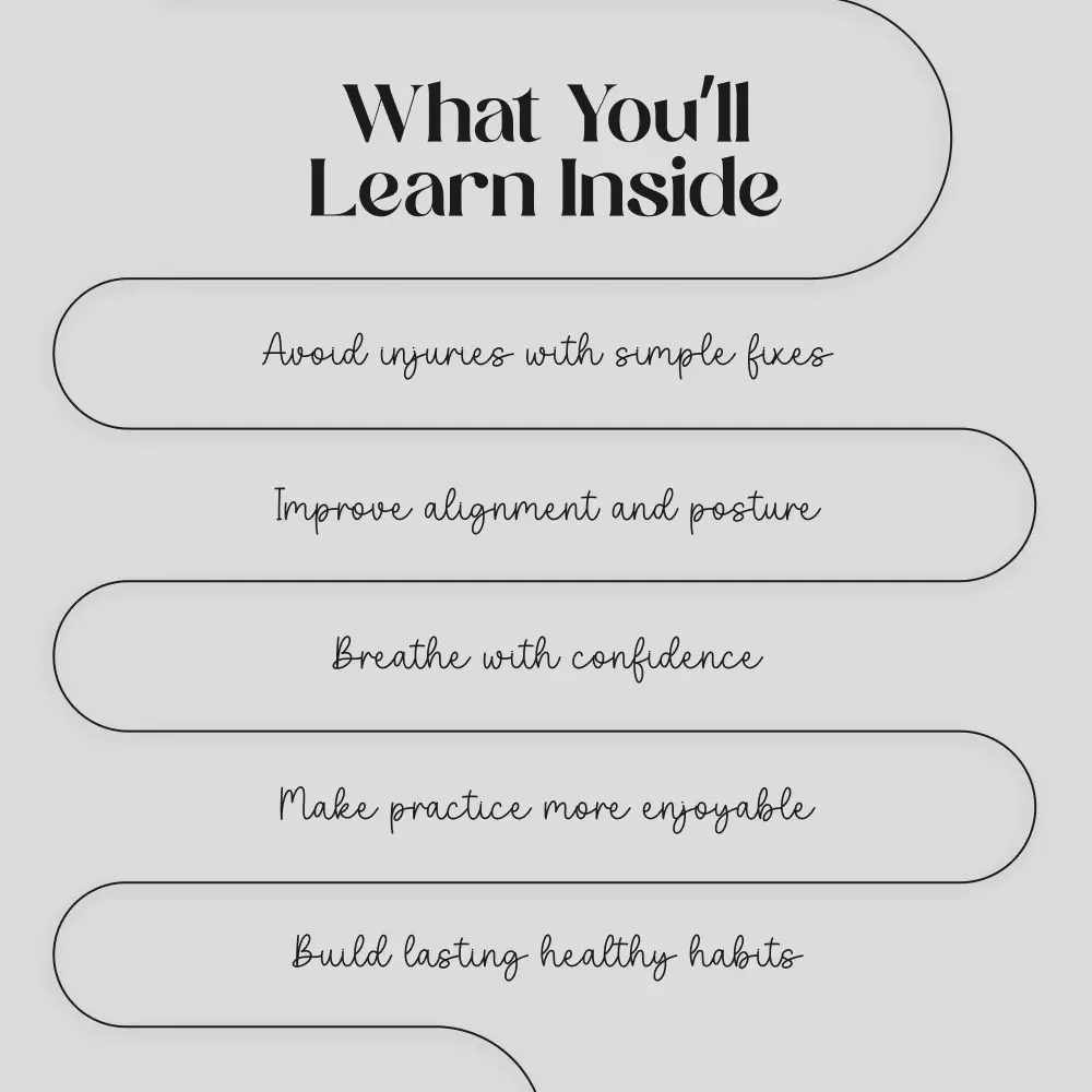 Yoga Oops! – Your Fun Checklist of Common Yoga Mistakes | Digital Download Printable Guide for Yogis