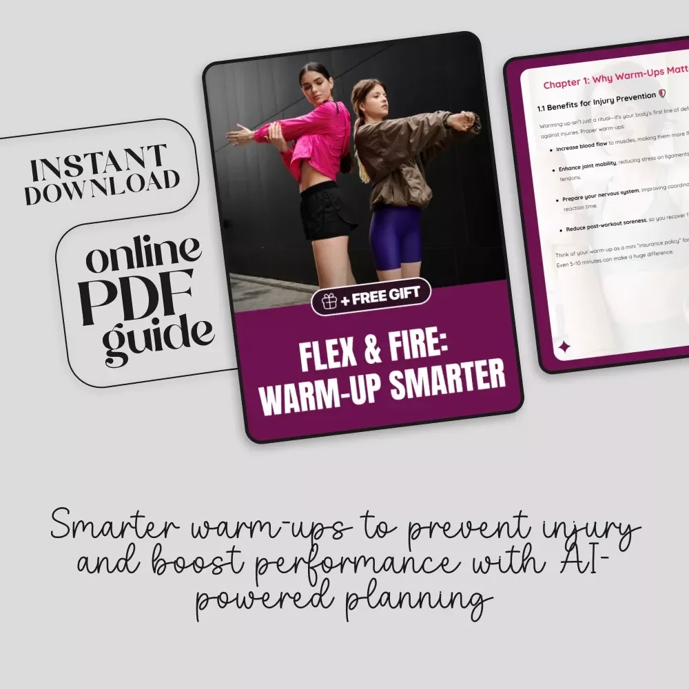 Flex & Fire: Warm-Up Smarter | Digital Fitness Guide | Workout Warm-ups for Injury Prevention | Dynamic Stretching & AI-Powered Planning