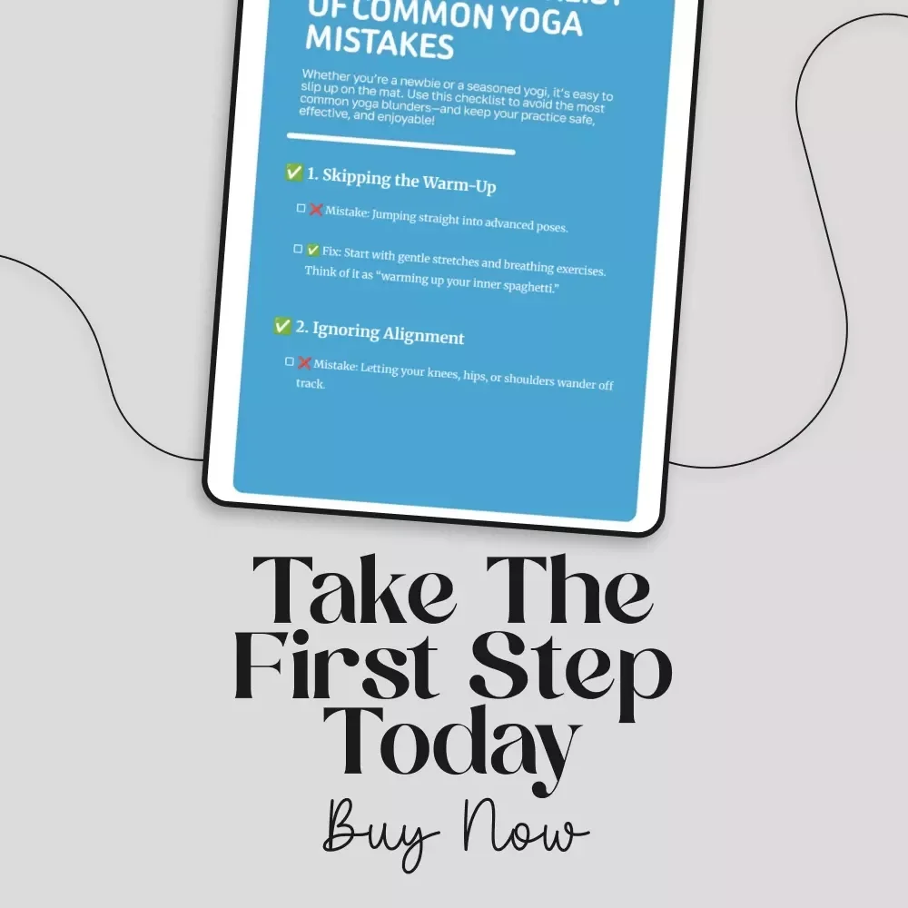 Yoga Oops! – Your Fun Checklist of Common Yoga Mistakes | Digital Download Printable Guide for Yogis