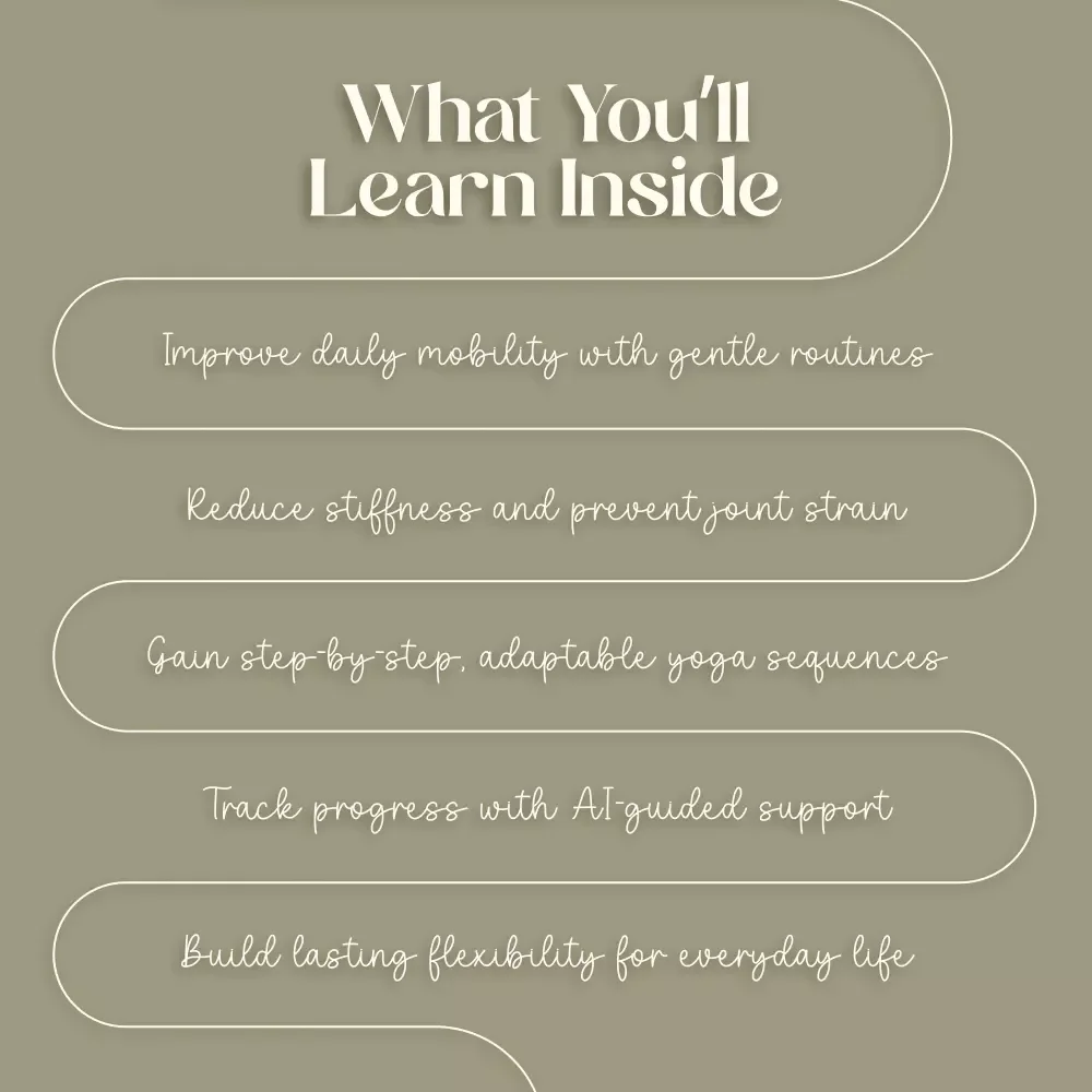 Yoga for Flexibility and Joint Health | Digital Guide for Safe Poses, Joint Care, and AI-Powered Routines