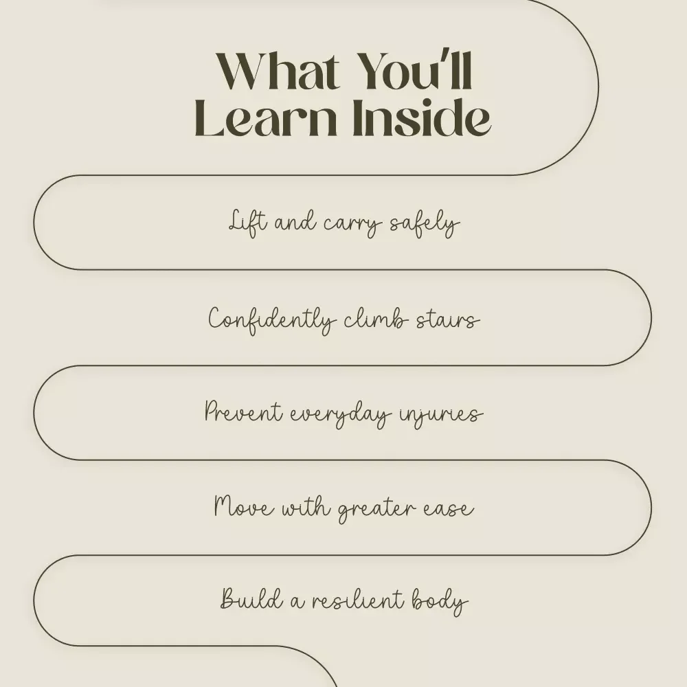 Functional Strength Made Fun: Digital Download Checklist | Functional Strength for Daily Tasks | Home Workout Guide, Senior Fitness, Strength Training PDF