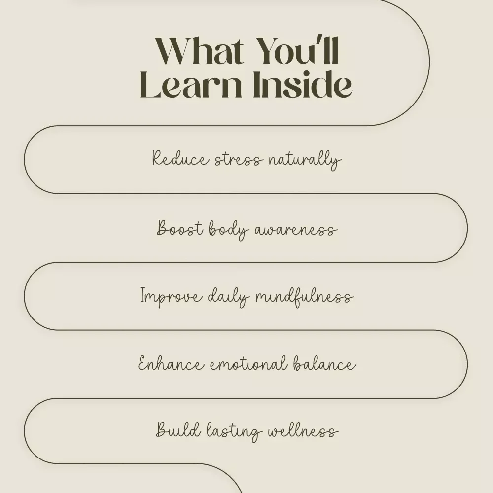 Awaken Your Senses Through Gentle Movement | Mindful Body Scanning with Gentle Movement Guide | Digital Wellness eBook for Mind-Body Awareness & Stress Relief