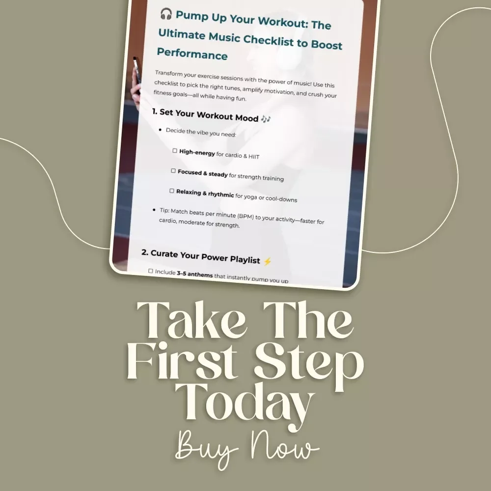 Pump Up Your Workout: The Ultimate Music Checklist to Boost Performance | Digital Download Checklist for Music to Enhance Workout Performance