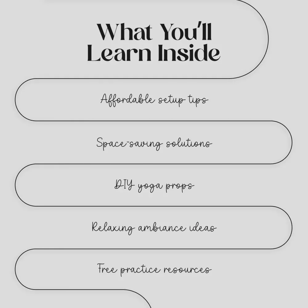 Home Yoga Studio on a Budget: Your Ultimate Checklist | Affordable DIY Yoga Space Guide for At-Home Practice