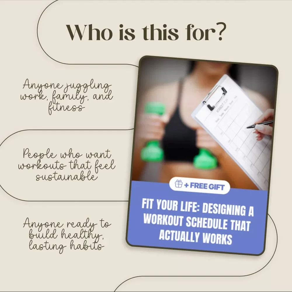 Fit Your Life: Designing a Workout Schedule That Actually Works | Fitness Planner eBook | Digital Download Guide for Creating a Personalized Workout Plan