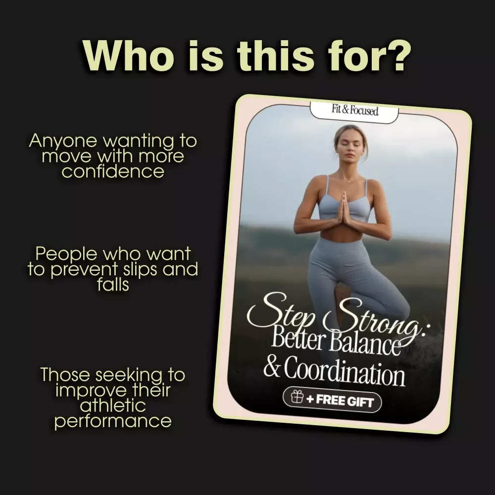 Step Strong: Better Balance & Coordination | Digital Ebook Download | Workouts for Better Balance and Coordination | Senior Fitness & Agility Drills