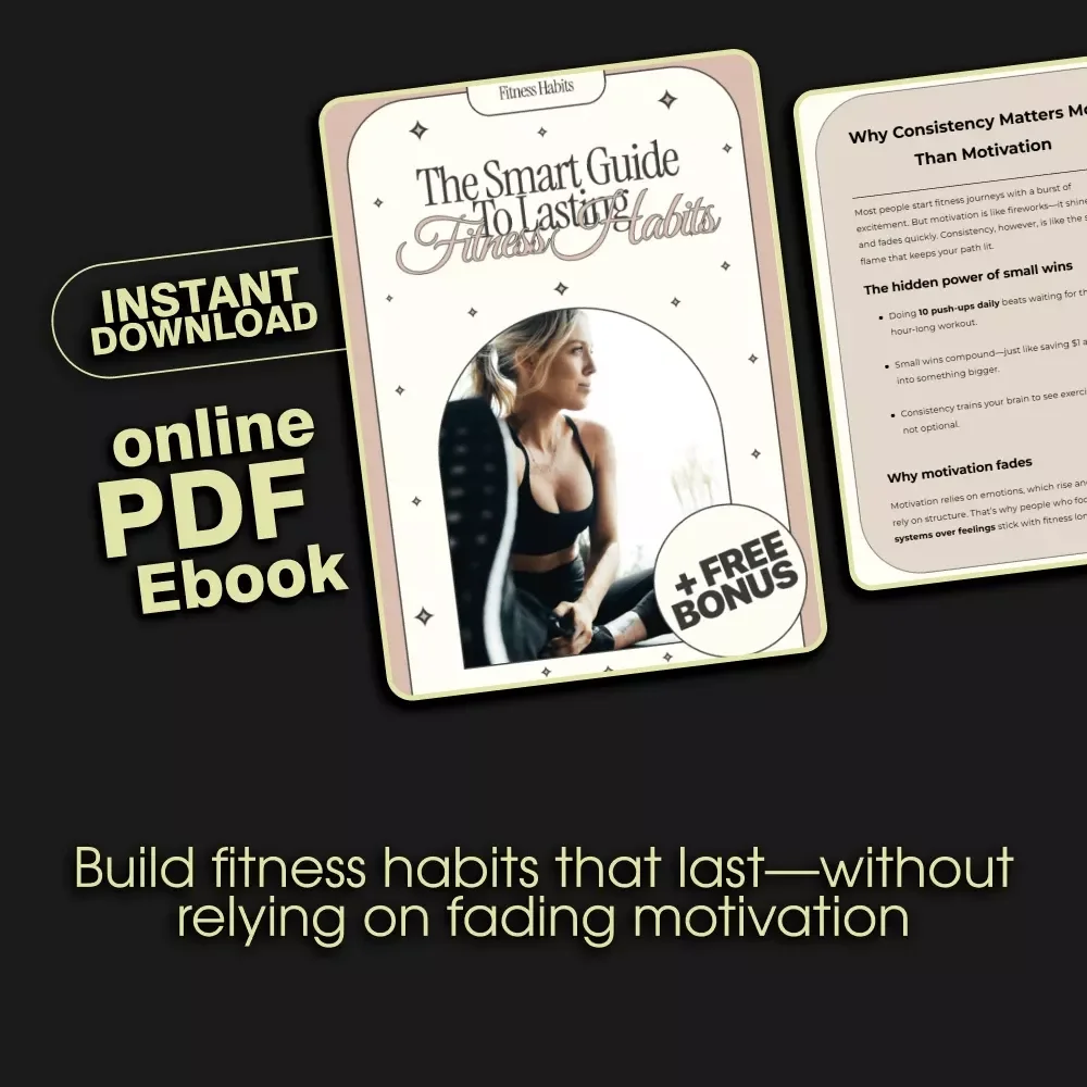 The Smart Guide to Lasting Fitness Habits | Digital eBook on How to Stay Consistent with Fitness Habits | Build Daily Routines That Stick for Long-Term Health and Motivation | Self-Improvement & Wellness Planner