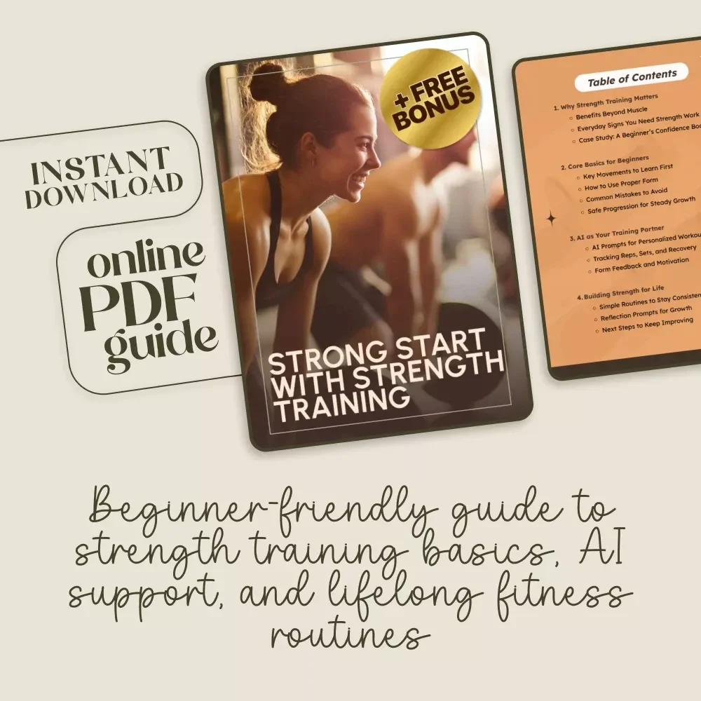 Strong Start with Strength Training | Beginner Strength Training Basics Digital Guide for Confidence, Form, and Lasting Progress
