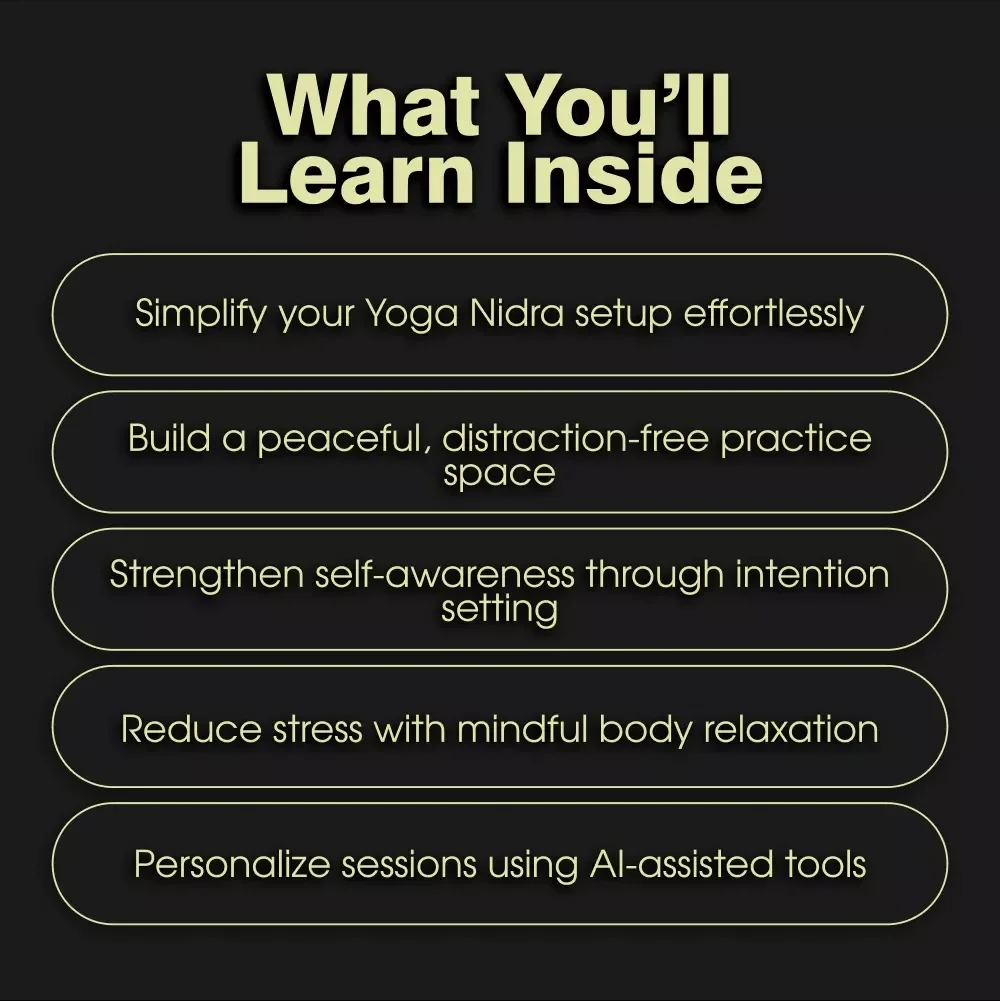 The Yoga Nidra Checklist for Recharge | Guided Meditation, Relaxation Routine, Sleep Aid, Mindfulness Printable, Self-Care eBook, Digital Download