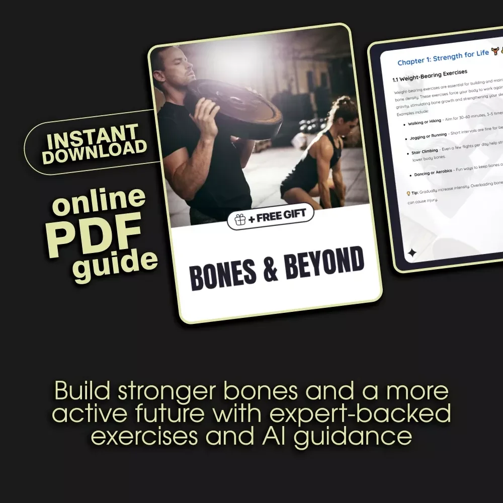 Bones & Beyond: A Digital Guide to Fitness for Bone Density and Longevity | Bone Strength Exercises & Nutrition