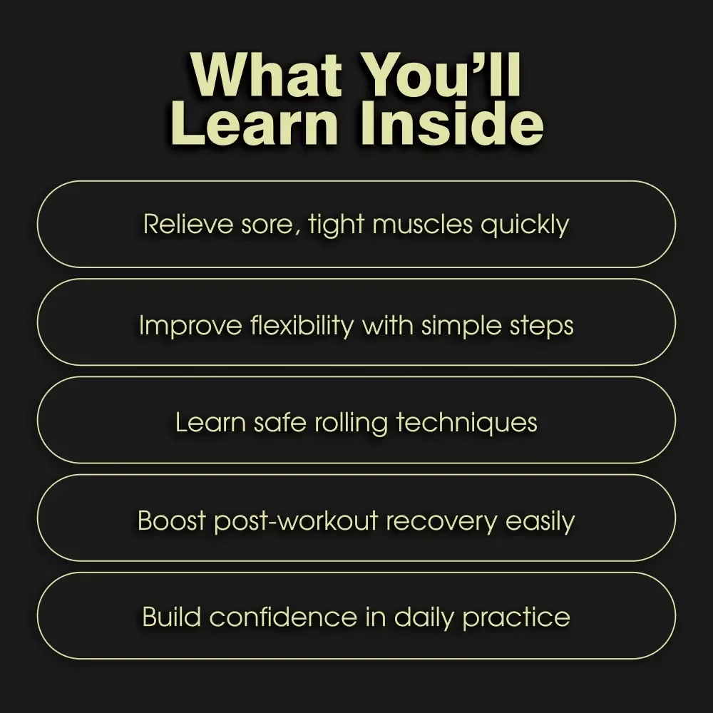 Foam Roller Quick-Start Checklist for Beginners | Foam Roller Basics for Beginners Digital Download