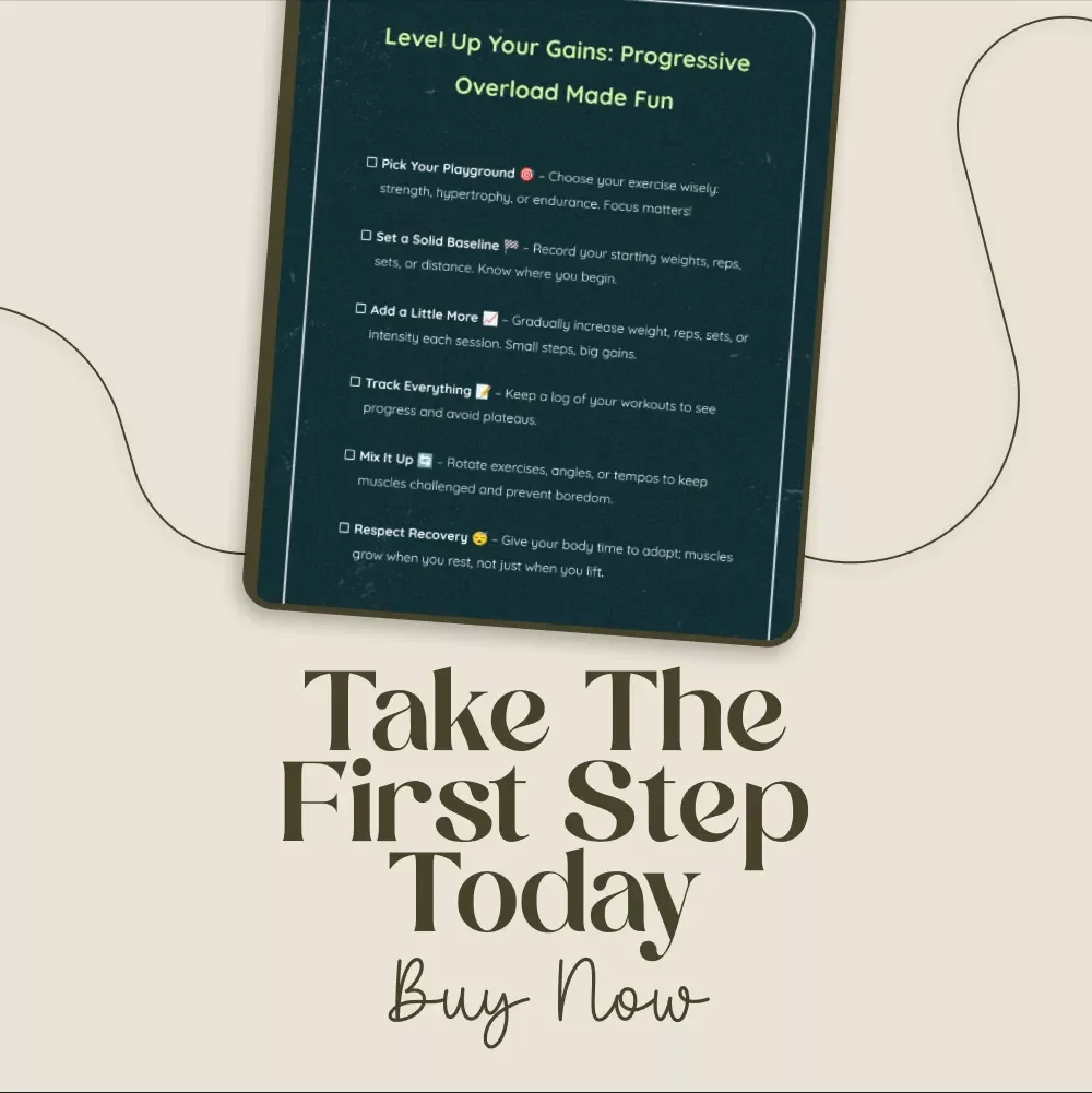 Level Up Your Gains: Progressive Overload Made Fun | Fitness Checklist | Workout Progress Tracker | Gym Planner | Strength Training Guide | Digital Download