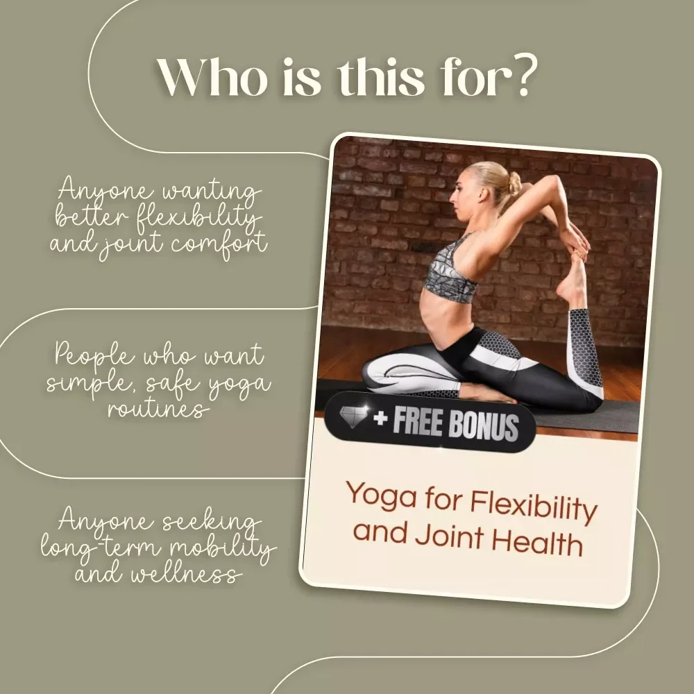Yoga for Flexibility and Joint Health | Digital Guide for Safe Poses, Joint Care, and AI-Powered Routines
