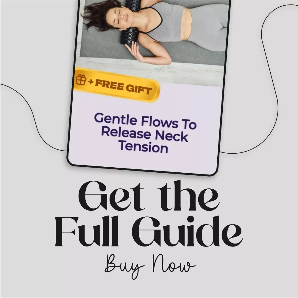 Gentle Flows to Release Neck Tension | Digital Download Guide for Brain Fog Relief, Shoulder & Neck Stretches, Mind-Body Connection eBook, Stress & Mental Clarity Checklist