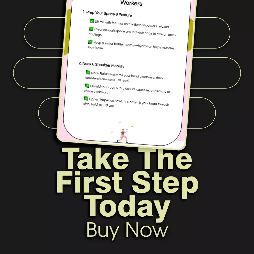 Quick Mobility Moves for Desk Workers | Digital Checklist | Instant Download | Mobility Routines for Desk Workers