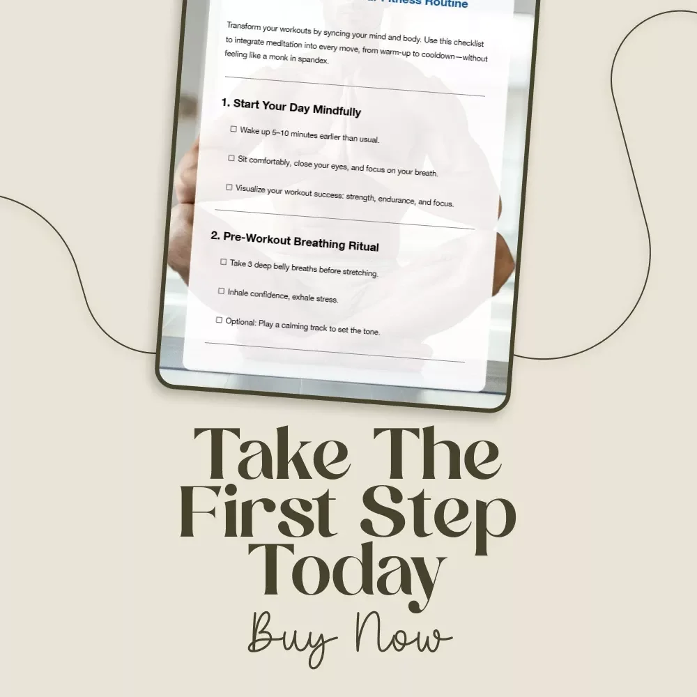 Mind & Muscle: The Ultimate Checklist to Blend Meditation Into Your Fitness Routine | Digital Download | How to Integrate Meditation into Fitness Routines