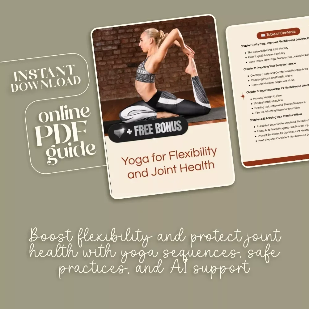 Yoga for Flexibility and Joint Health | Digital Guide for Safe Poses, Joint Care, and AI-Powered Routines