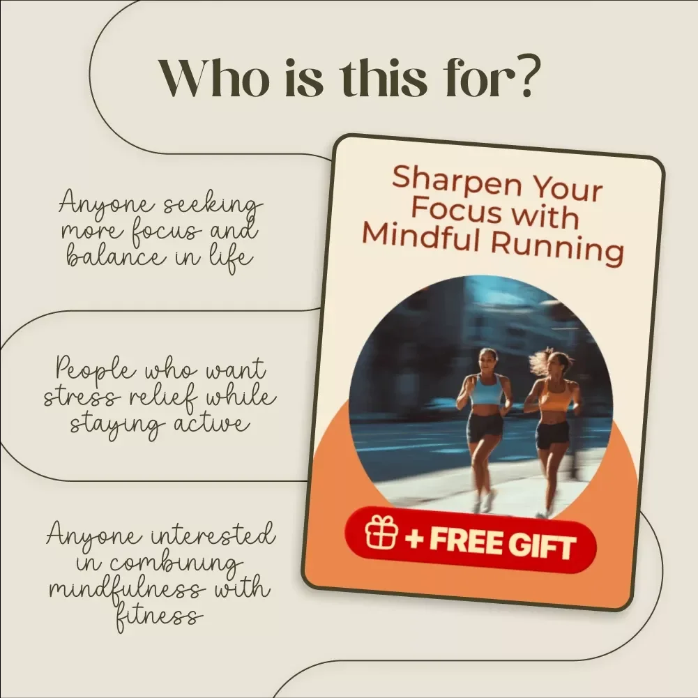 Sharpen Your Focus with Mindful Running | Digital eBook, Guide & Checklist for Concentration, Mindfulness, Meditation, Stress Relief & Running Performance