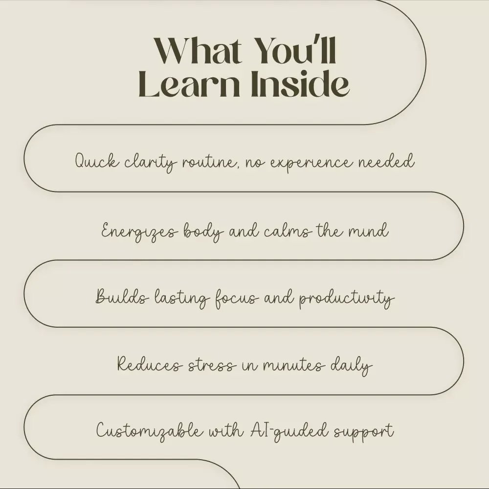 Combine Exercise and Meditation for Maximum Clarity | Mindfulness & Movement Routine Checklist | Digital Download for Focus, Energy, and Productivity