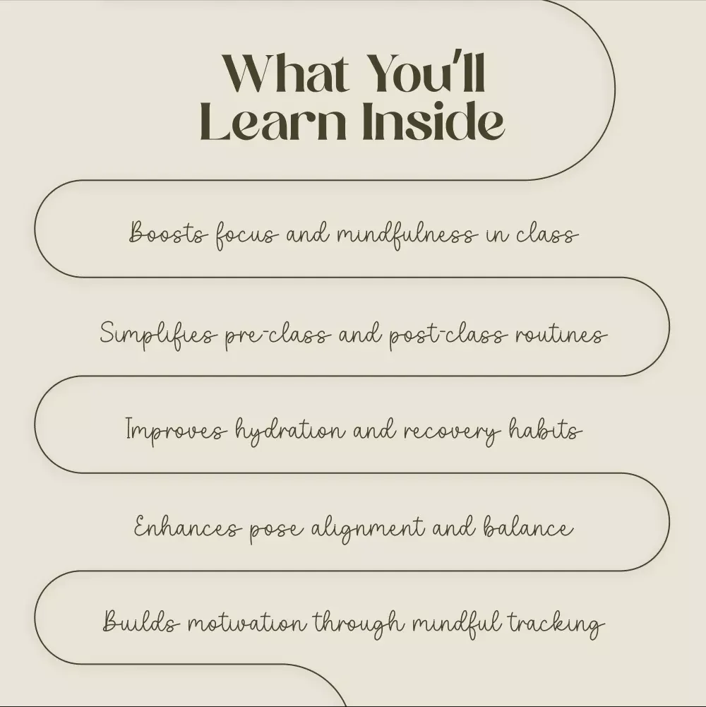 The Bikram Yoga Power Checklist | Hot Yoga Prep Guide | Bikram Yoga Digital Download | Yoga Class Printable | Mindful Fitness Planner | Yoga eBook for Beginners & Enthusiasts