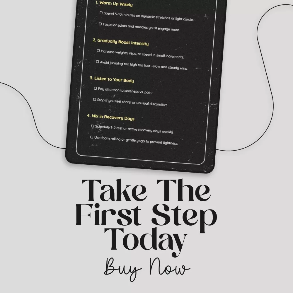 Amp Up Your Workout Safely! Digital Checklist | Learn How to Safely Increase Workout Intensity | Fitness Guide PDF