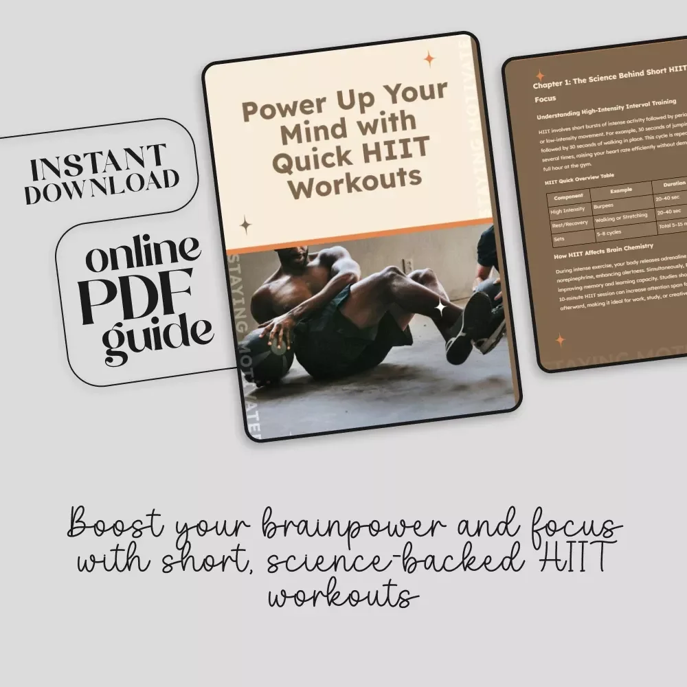 Power Up Your Mind with Quick HIIT Workouts: Digital Guide with Short HIIT Routines to Increase Focus