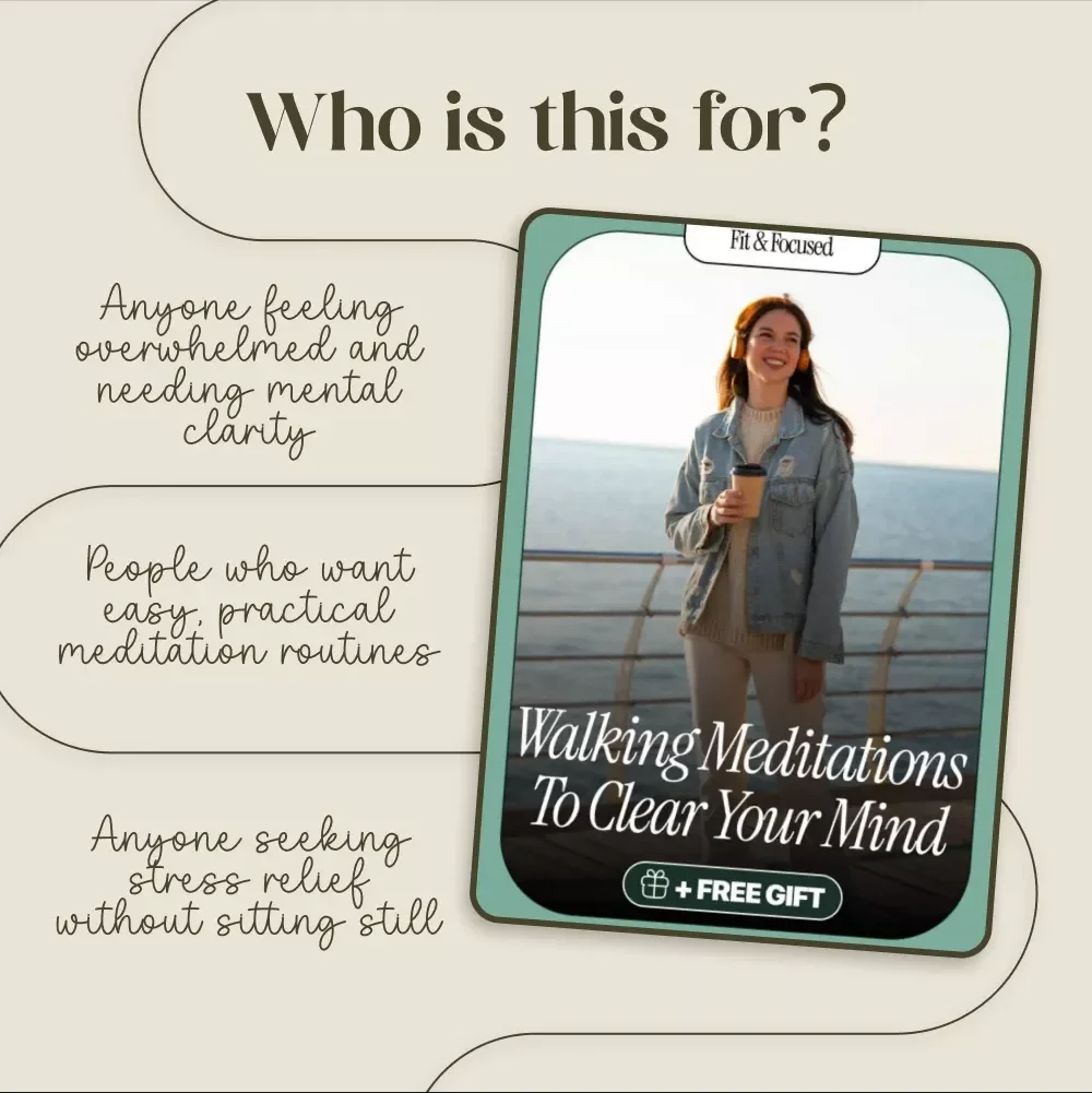 Walking Meditations to Clear Your Mind eBook | Mindfulness Guide for Stress Relief, Mental Clarity, and Daily Meditation Routines | Digital Download