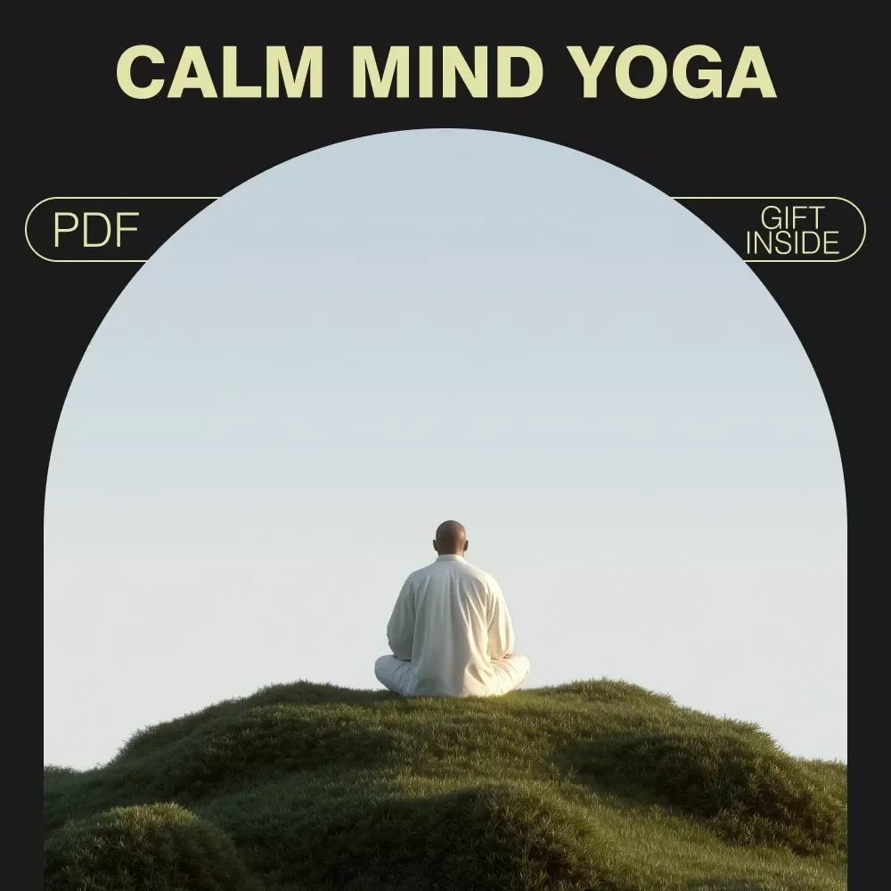 Calm Mind Yoga Checklist for Anxiety Relief | Printable Digital Download | Yoga for Anxiety Relief Routine