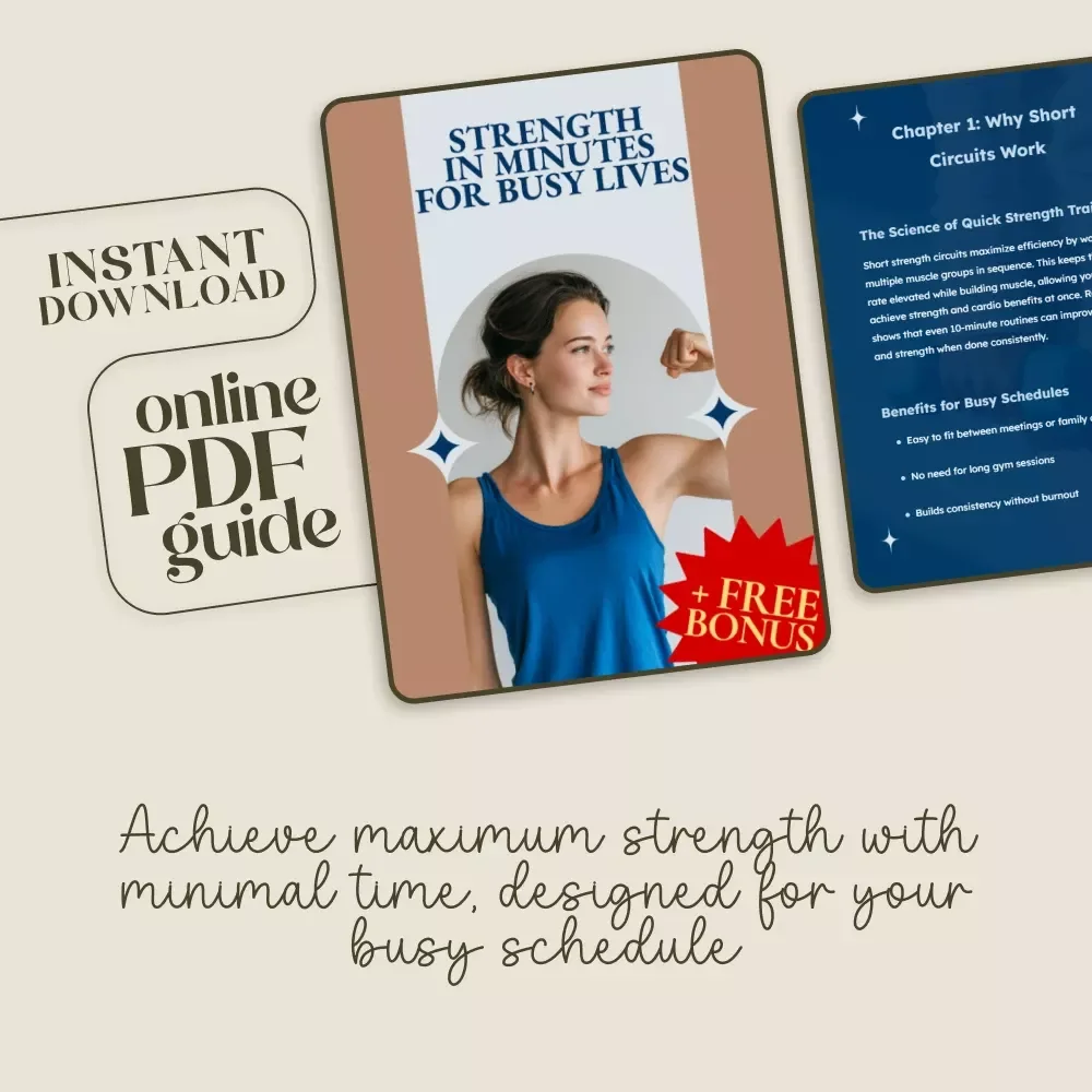 Strength in Minutes for Busy Lives: Short Strength Circuits for Busy People - Digital eBook Download