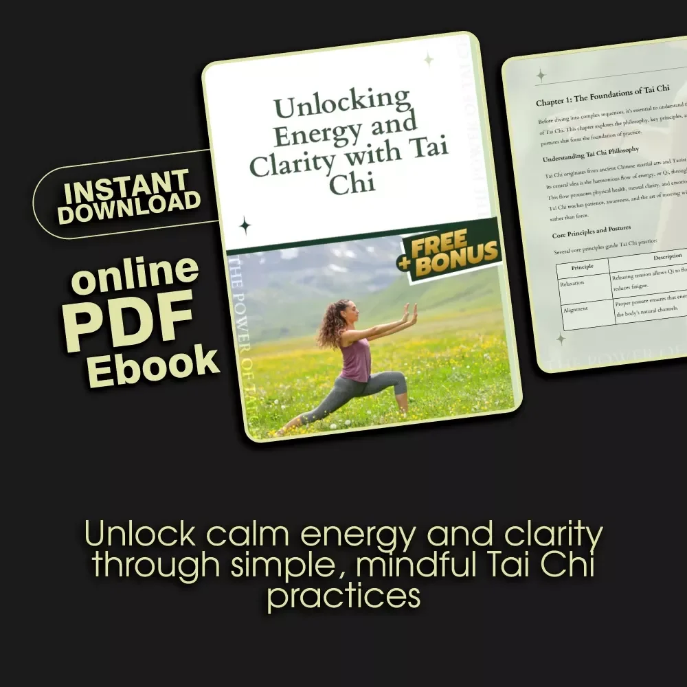Unlocking Energy and Clarity with Tai Chi | Tai Chi for Energy and Attention | Mindful Movement eBook for Focus & Vitality
