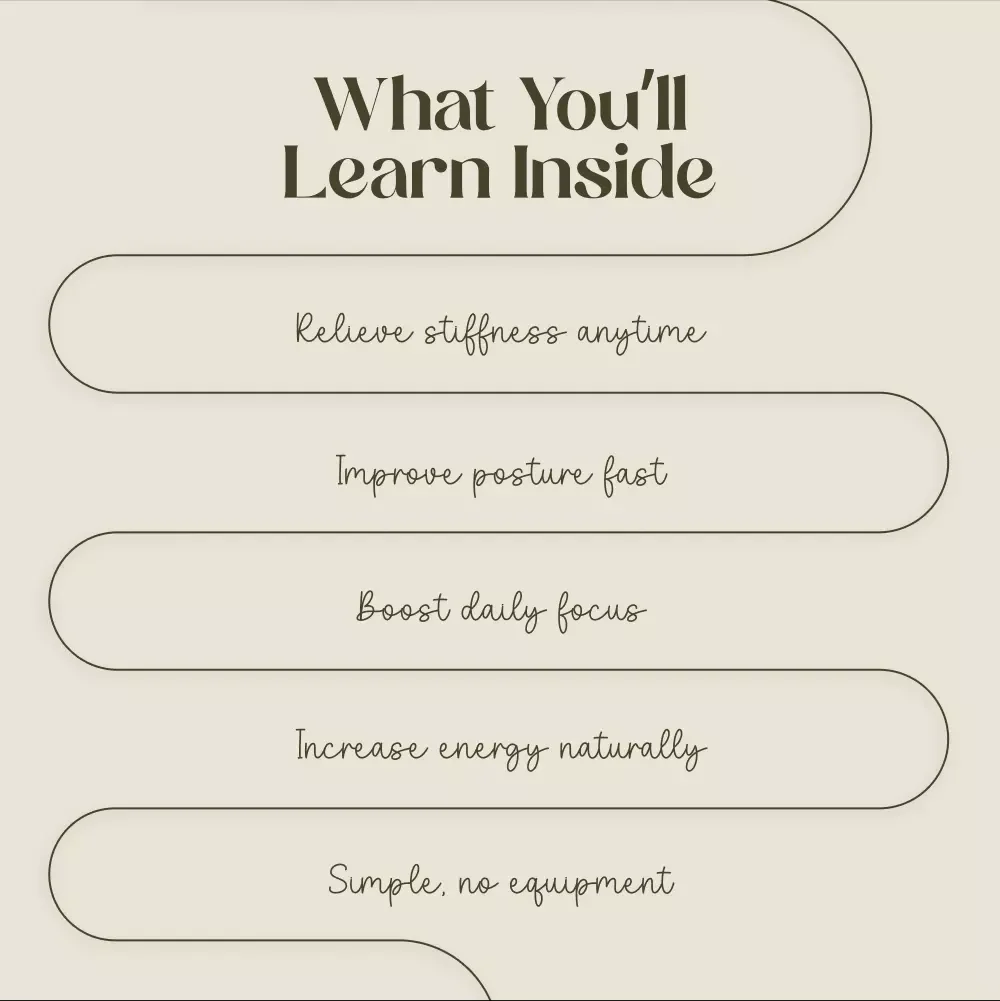 10-Minute Office Stretches to Boost Energy | Workplace Wellness Digital Download | Instant Checklist for Desk Job Relief