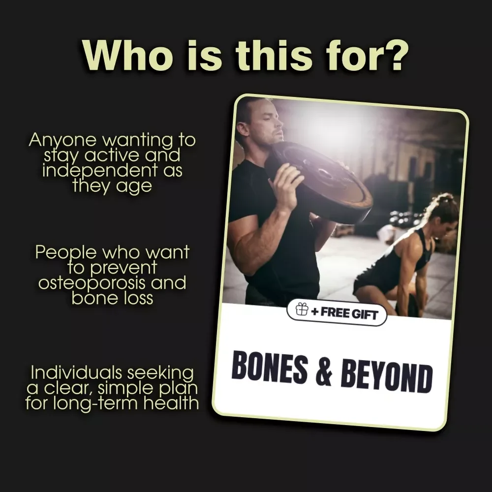 Bones & Beyond: A Digital Guide to Fitness for Bone Density and Longevity | Bone Strength Exercises & Nutrition
