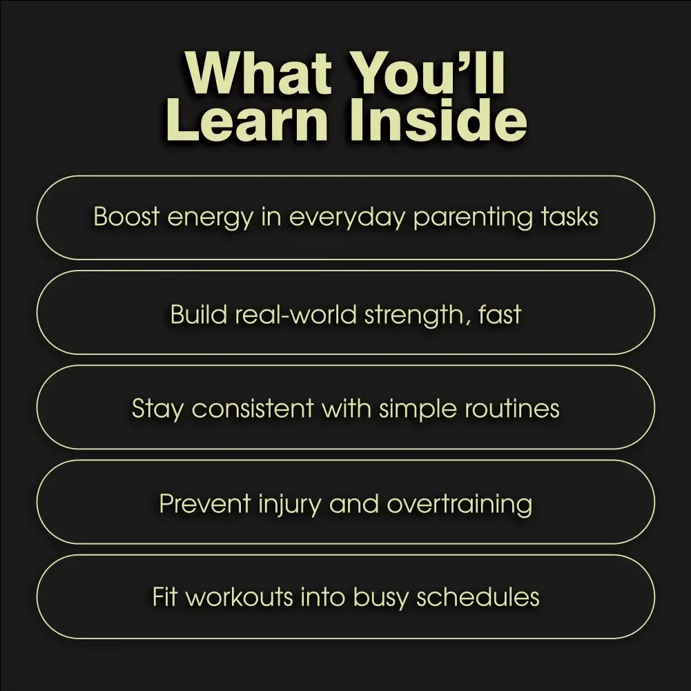 Fit for Life: Functional Fitness for Busy Parents | Digital Fitness Guide, eBook, Wellness Checklist for Moms & Dads | At-Home Workouts, AI-Powered Fitness, Quick Routines