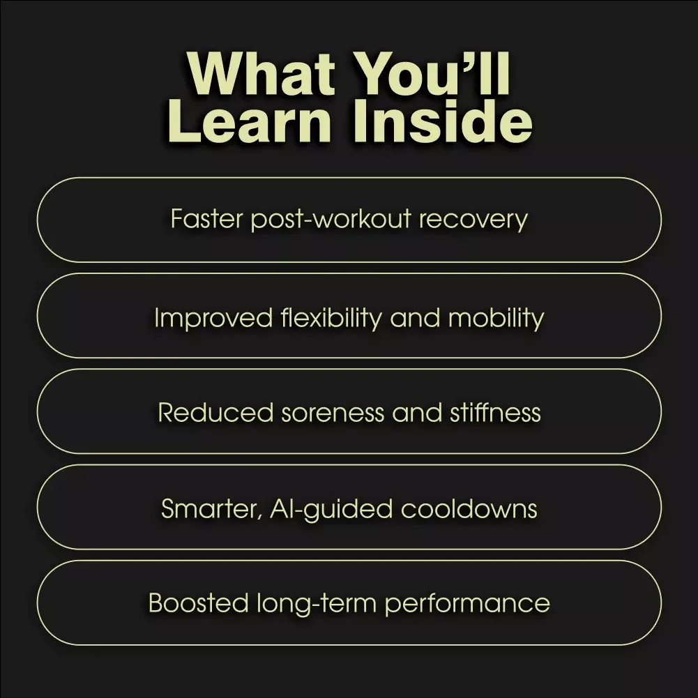 Chill After the Burn: Smart Cardio Cooldown | Digital Fitness Guide for Recovery, Stretching & AI-Powered Personalized Cooldown Routine | Post-Workout Ebook, Printable PDF