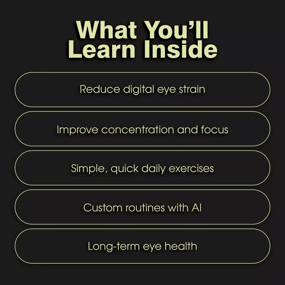 Sharper Focus Through Eye Training | Digital Guide | Eye Movement Exercises for Focus