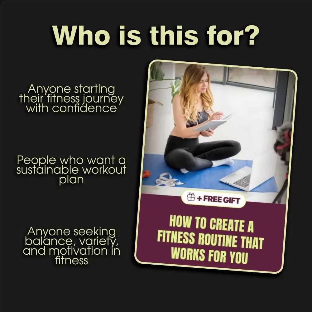How to Create a Fitness Routine That Works for You | Digital Download Guide, eBook & Checklist for Balanced Workouts, Personalized Training & AI Fitness Planning