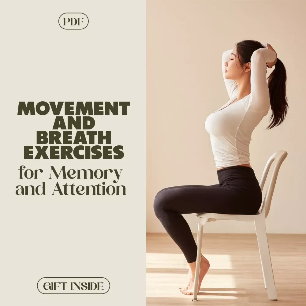 Movement & Breath Exercises for Memory and Attention | Digital Checklist for Mental Clarity, Focus & Productivity | Guided Routine with AI Optimization